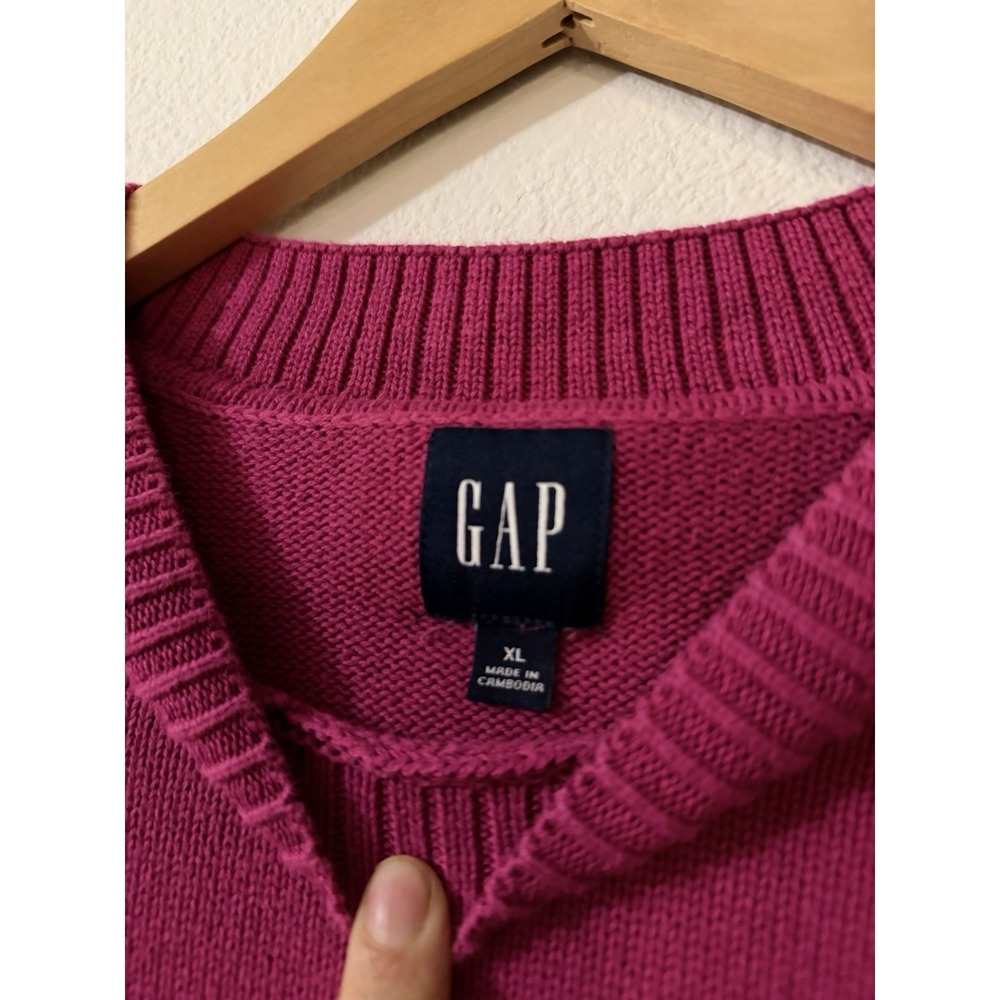 GAP Ladies' Cotton Sweater, Color Pink, Size XL (177) - Picture 3 of 7